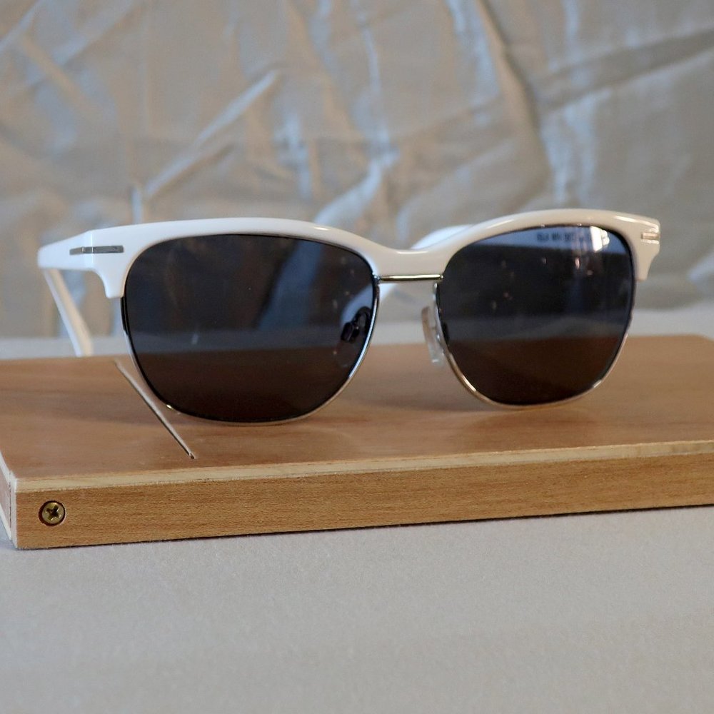 Kensie browline white sunglasses